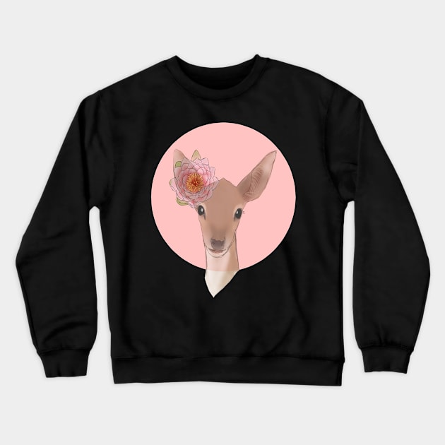 Fawn Crewneck Sweatshirt by Miloeon